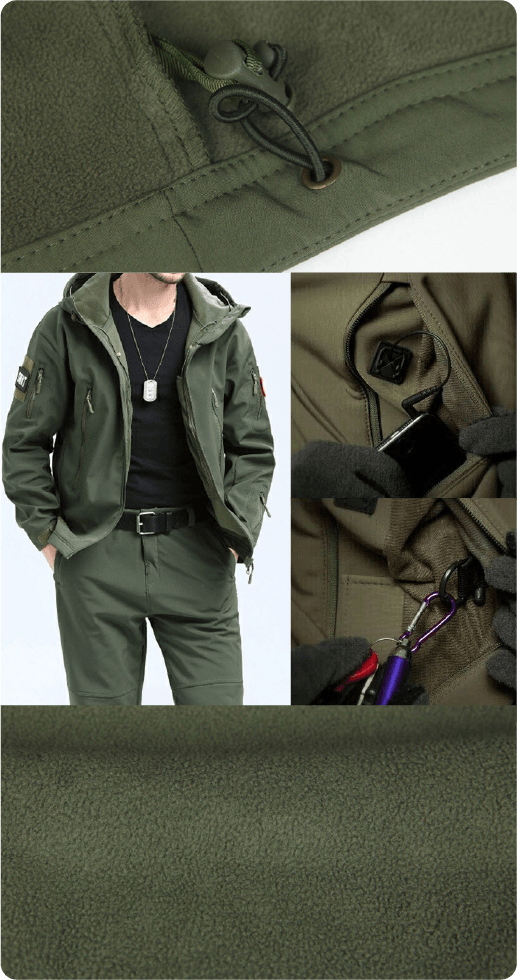 Conjunto Traje Tático Militar de Inverno Resistente e Impermeável - Jaqueta e Calça ArmyPlus - Loja Ofertazzi