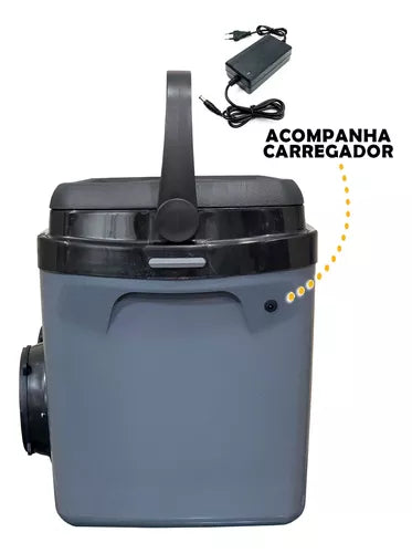 Caixa Térmica Cooler Com Alça 32l Som Bluetooth Usb Bateria