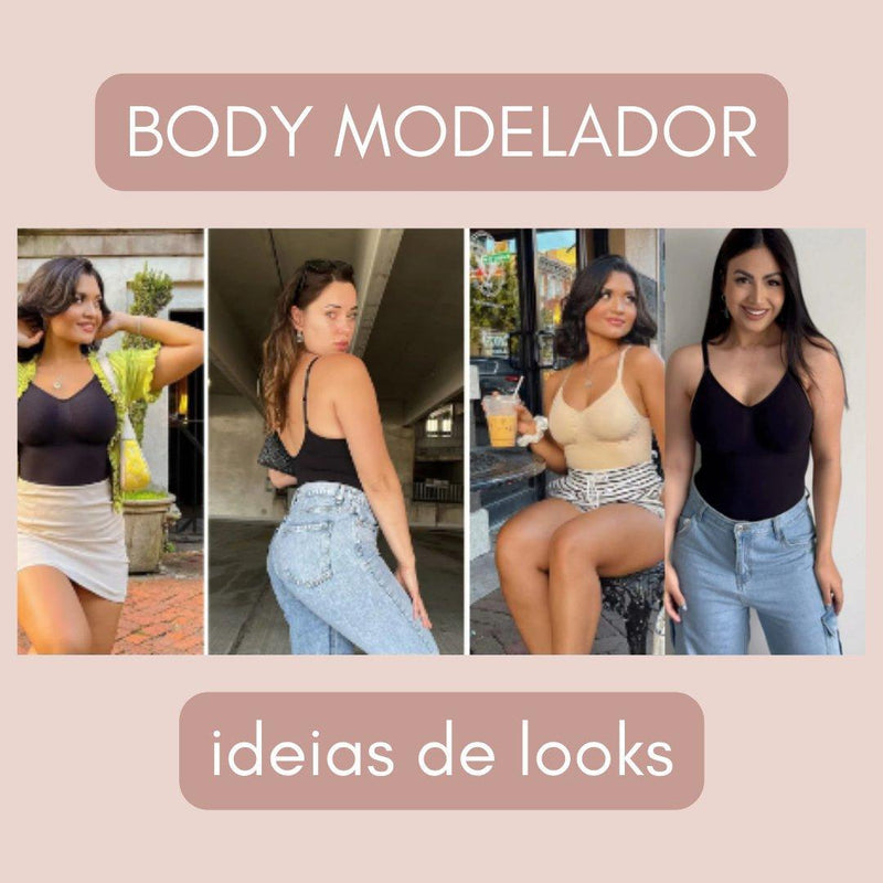 Body Modelador Costas Abertas - Loja Ofertazzi