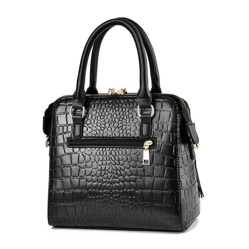 Bolsa Couro Gold Design Crocodilo - Loja Ofertazzi